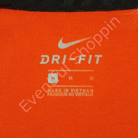 Nike Clemson Tigers Jacket Mens M Orange Hoodie Side Line Full Zip Football New - Picture 7 of 10